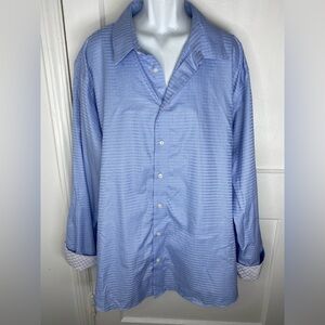 Egara Light Blue Checkered Button Down Shirt